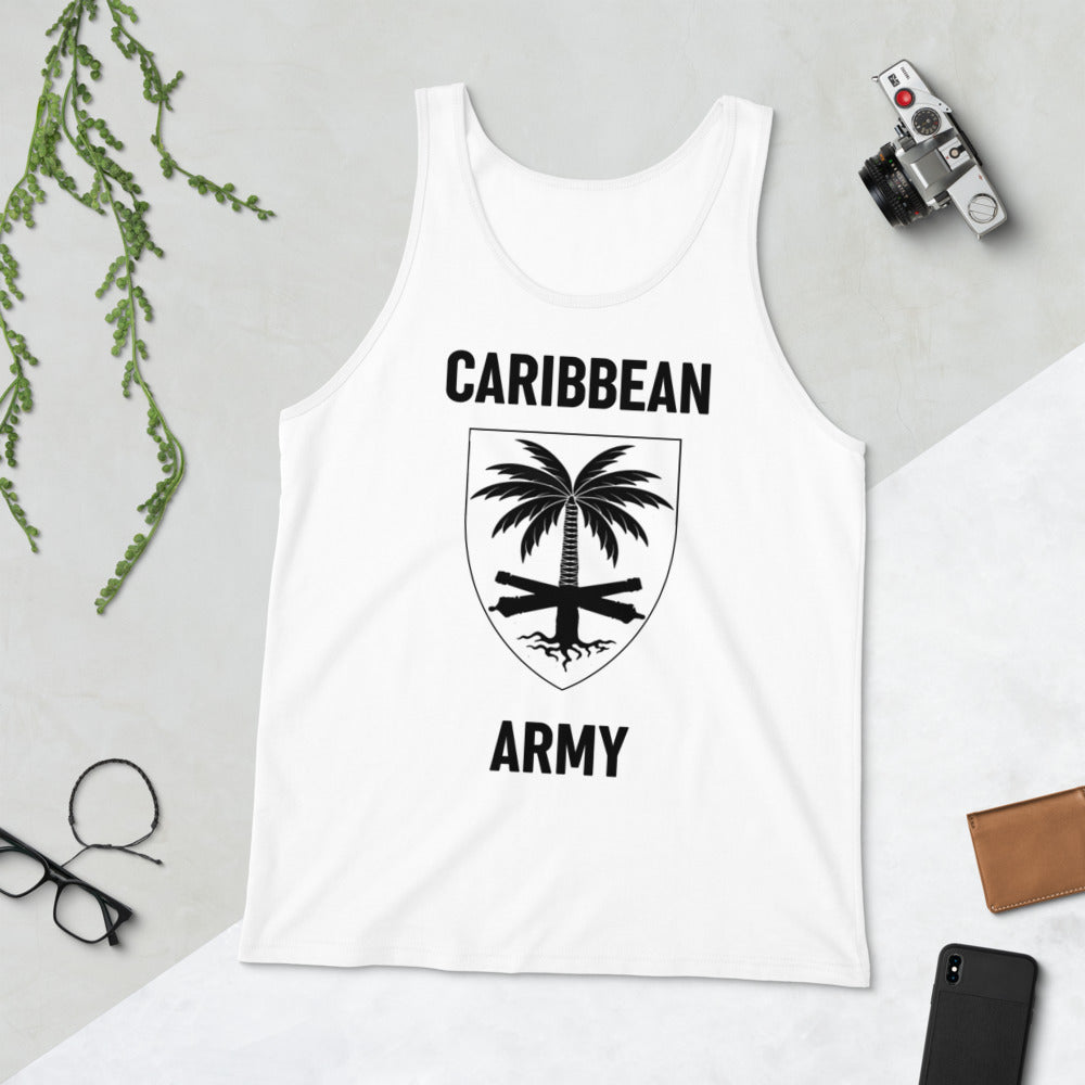 Caribbean Army - White - Men - Tank Top